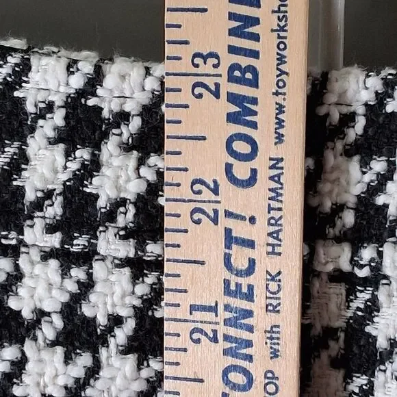 Talbots Black & White Houndstooth Tweed Pencil Skirt Size 12 Academia Career - Picture 5 of 7